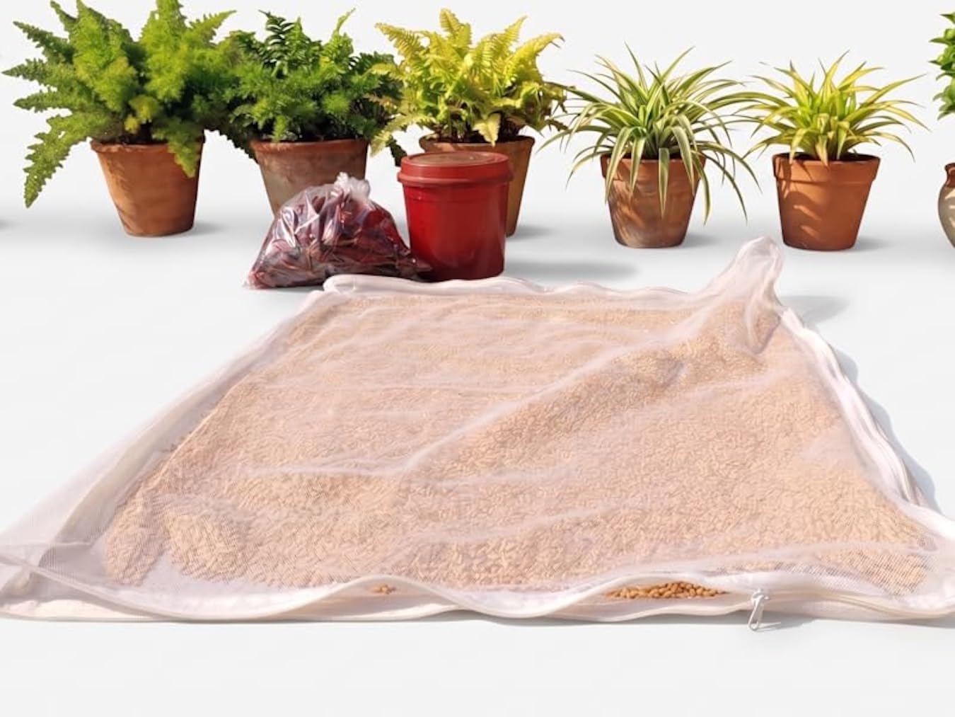 Premium Cotton Food Drying with Protective Mesh Net