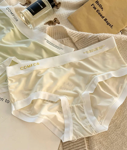 Women's Ice Silk Blend Invisible Lines No Show Hipster Panty (Pack of 4).