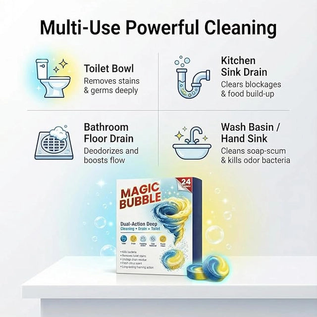 Magic Bubble Cleaning Tablets | 🔥BUY 1 GET 1 FREE🔥
